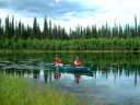 canoeing on Beaver pond